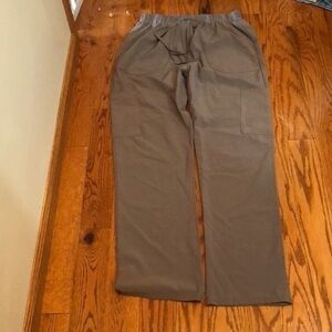 Four-way stretch size large scrub and scrub bottoms